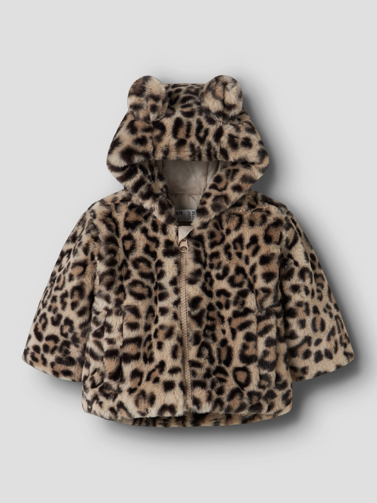 Name It Leo jakke - NBFMILA JACKET HOOD PB - Humus LEO