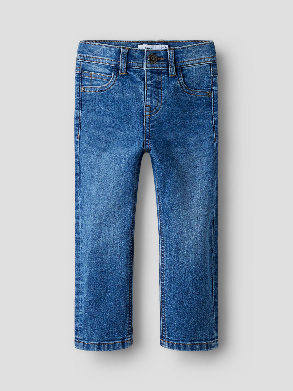 NMMSILAS SLIM JEANS 1061-DT TB - Medium Blue Denim