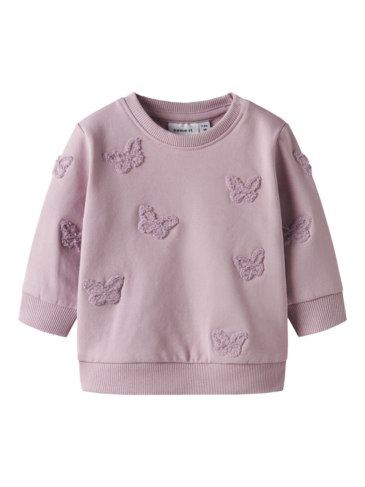 NBFBETINA LS SWEAT BRU - Dawn Pink