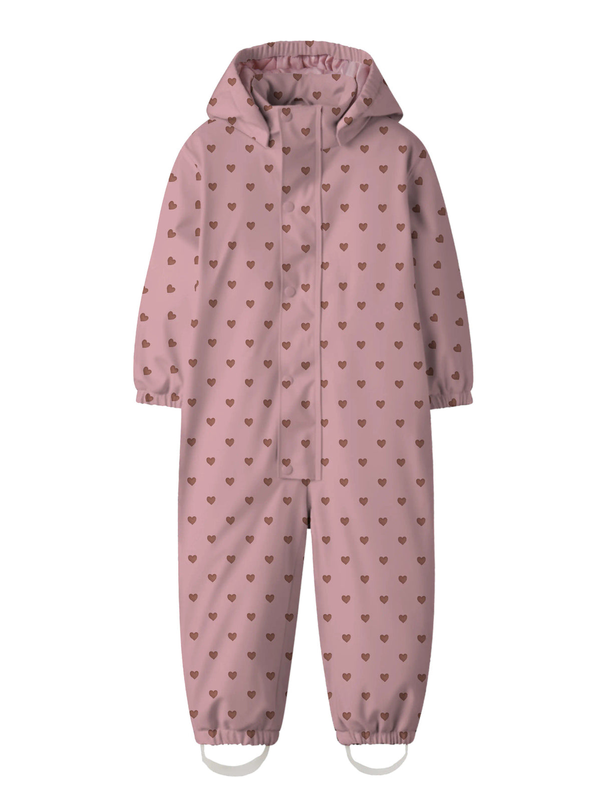 Lil'Atelier Gummiflyverdragt - NMFLADRY10 PAD SNOWSUIT AOP FO LIL - Zephyr HEARTS