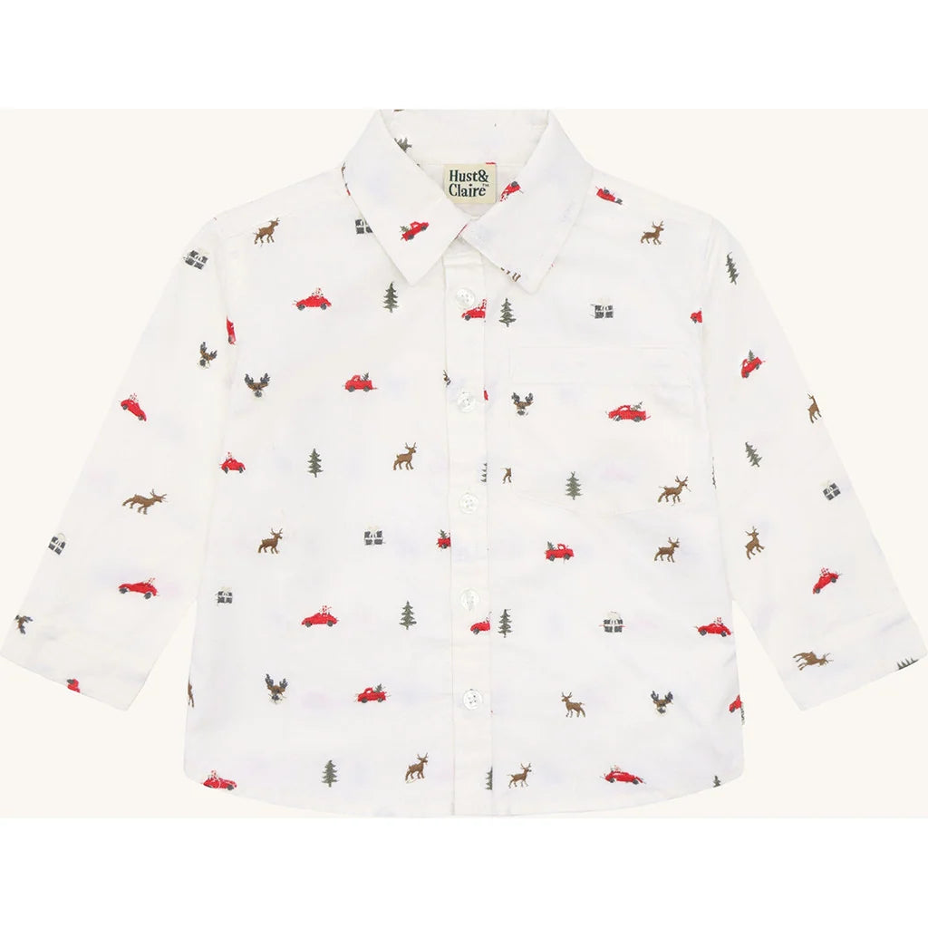 Hust & Claire Ross Skjorte Xmas