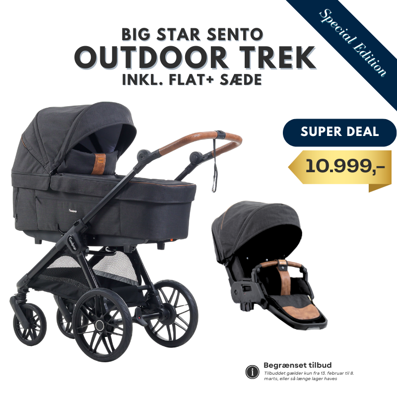Emmaljunga Big Star Sento Outdoor Trek I Inkl. Flat klapvognsdel
