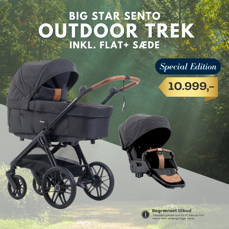 Emmaljunga Big Star Sento Outdoor Trek I Inkl. Flat klapvognsdel