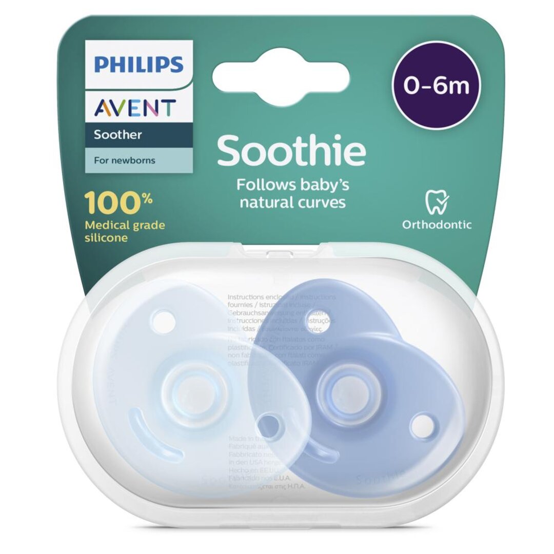 Philips Avent Soothie - 0-6mdr - "Blå"