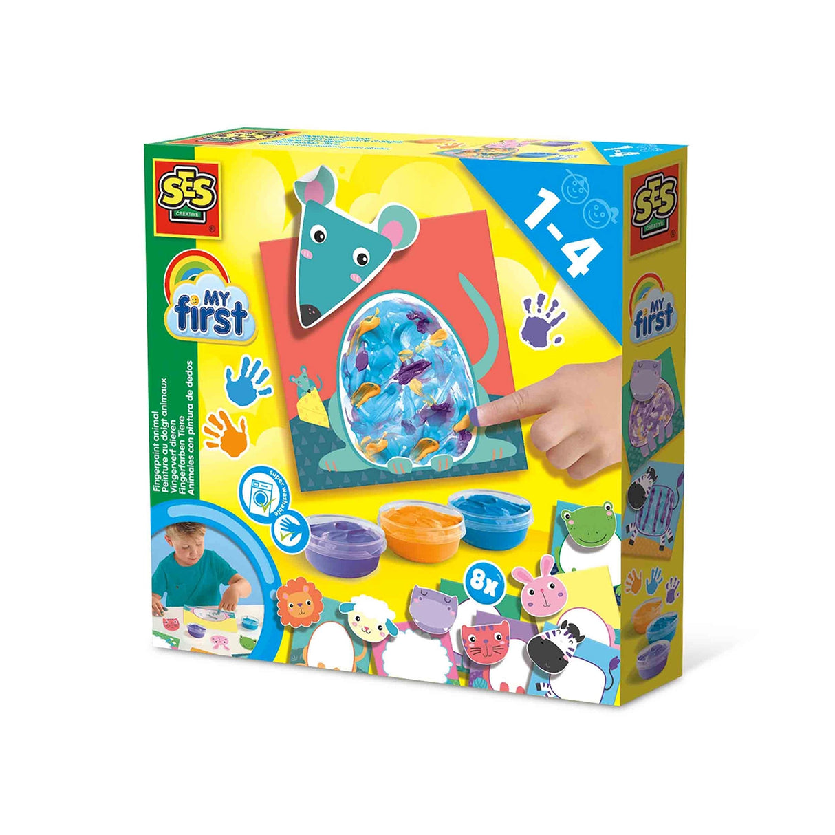 SES Creative - Min første - Fingermaling dyr