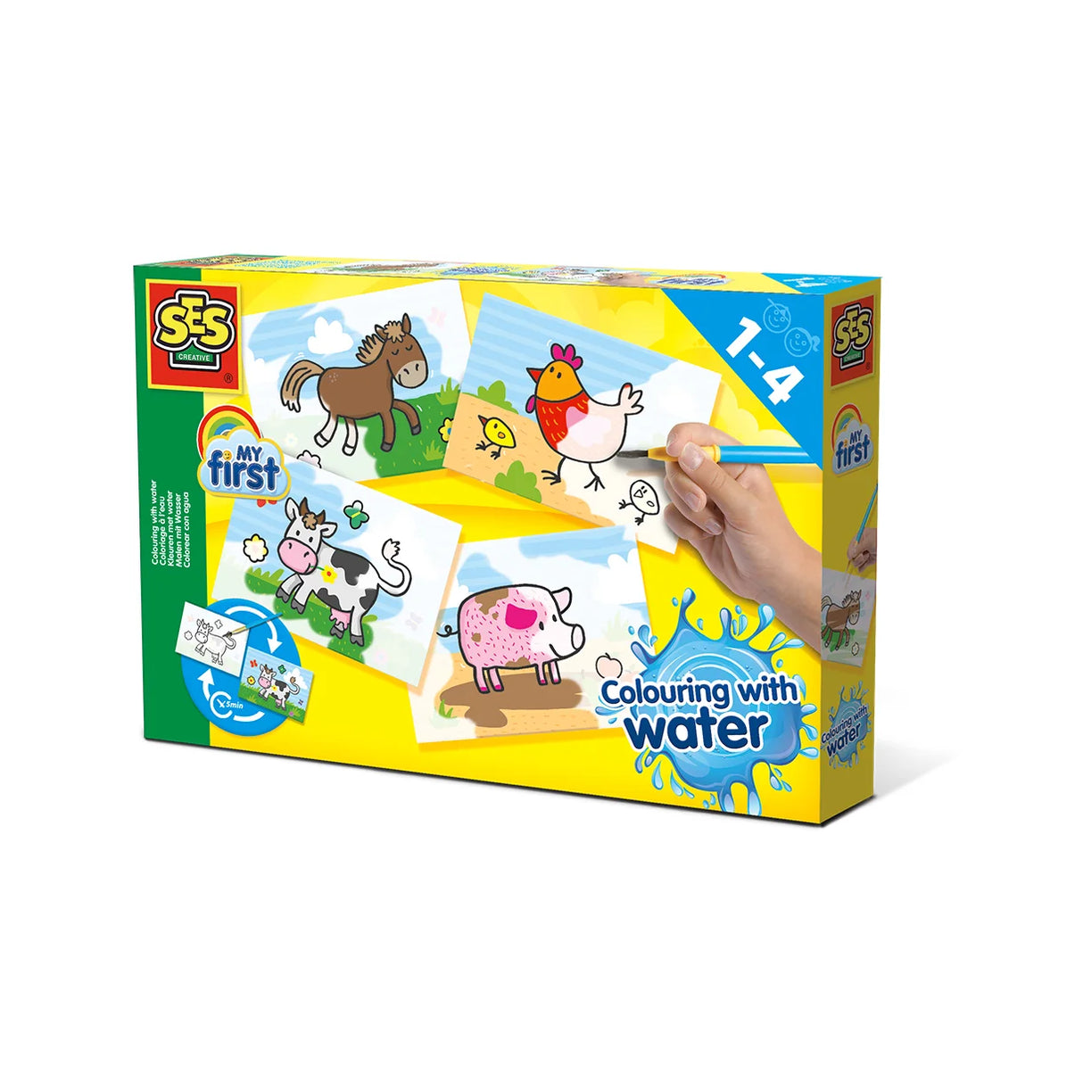 SES Creative - My first - Farv med vand - Gårdens dyr