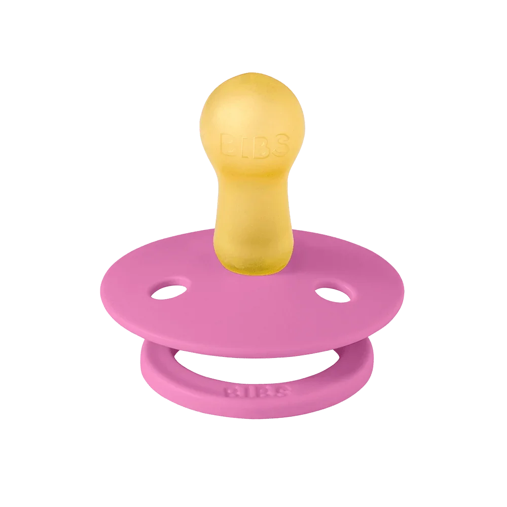 BIBS Pacifier Colour 2 PACK Latex Bubblegum/Peri