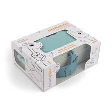 DonebyDeer peekaboo silicone first meal - blå