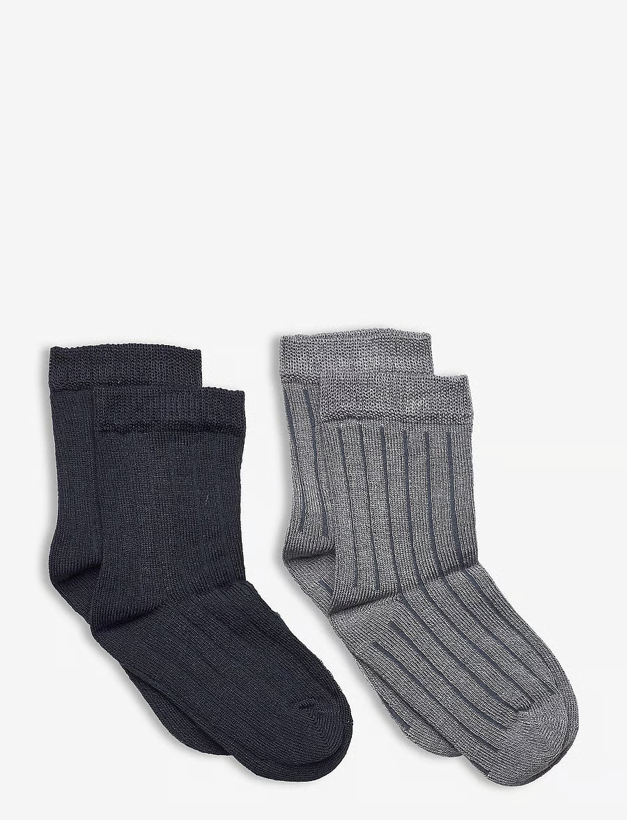 Minymo Strømper - Minymo Ankle sock - rib (2-pack) - Strømper 5874