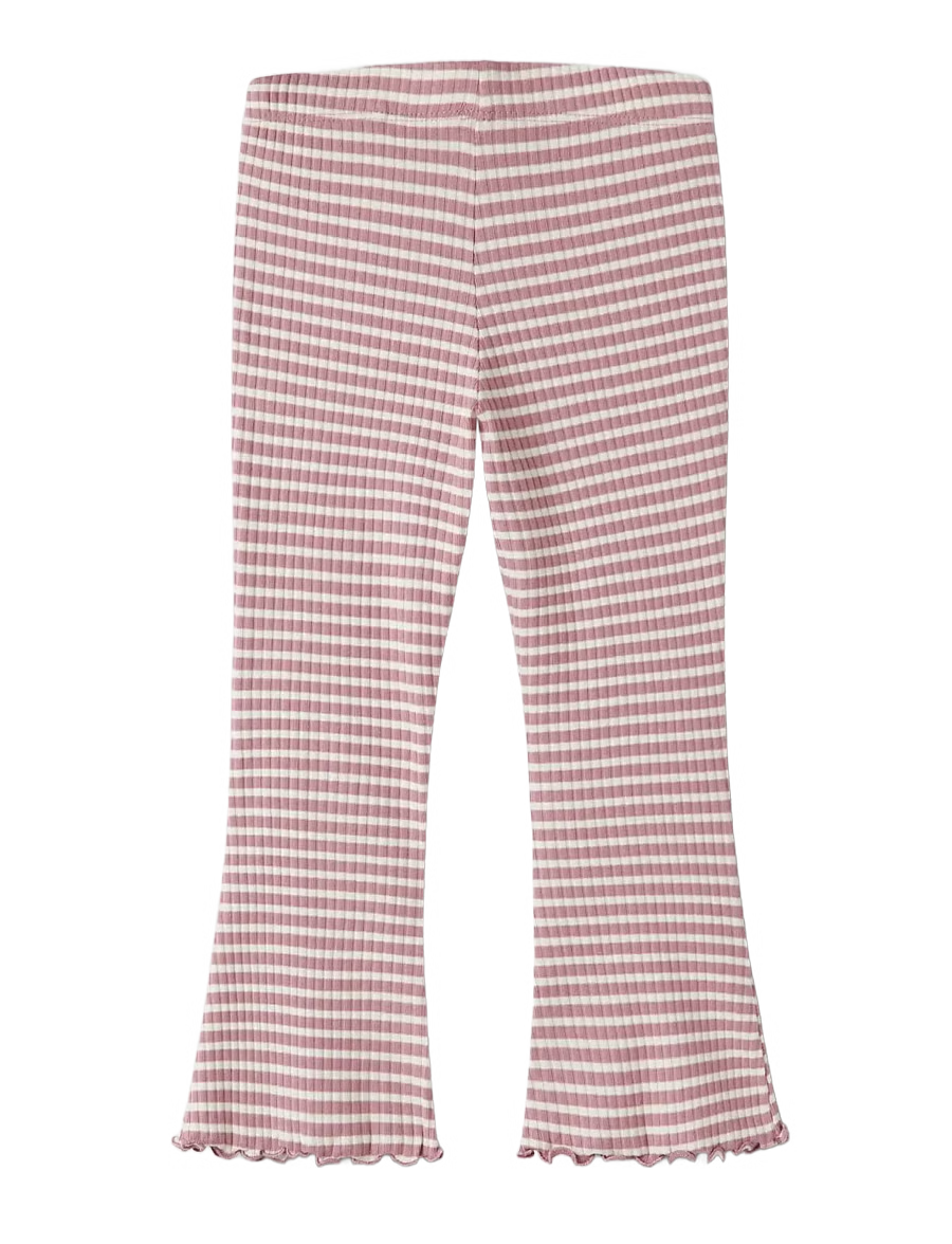 nmfvemma flare pant lilas white