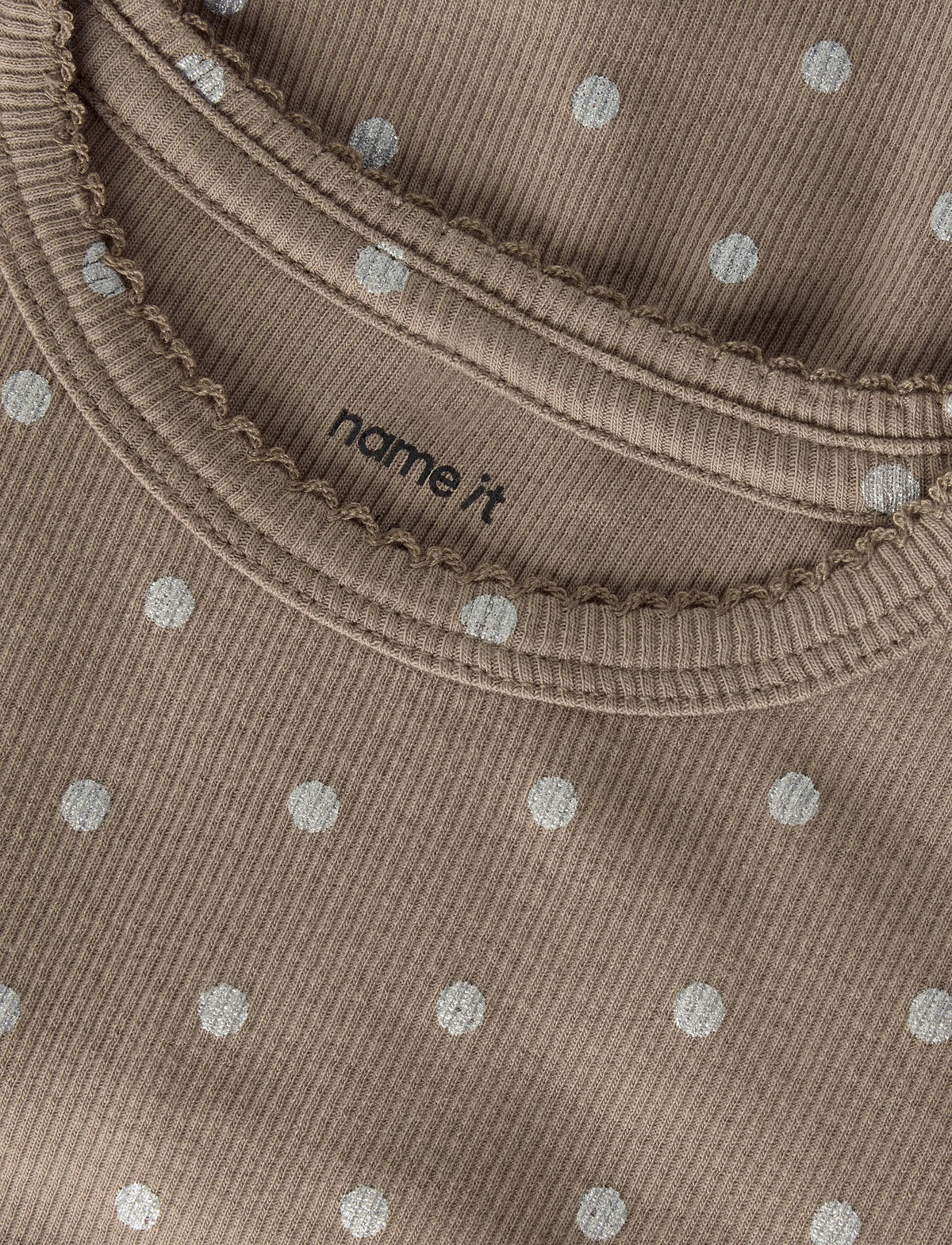 name it nmflona ls dress taupe gray