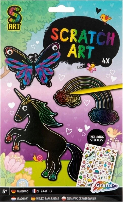 scratch art havfrue og søhest