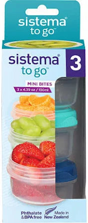 Sistema Mini bites 3 x 130ML