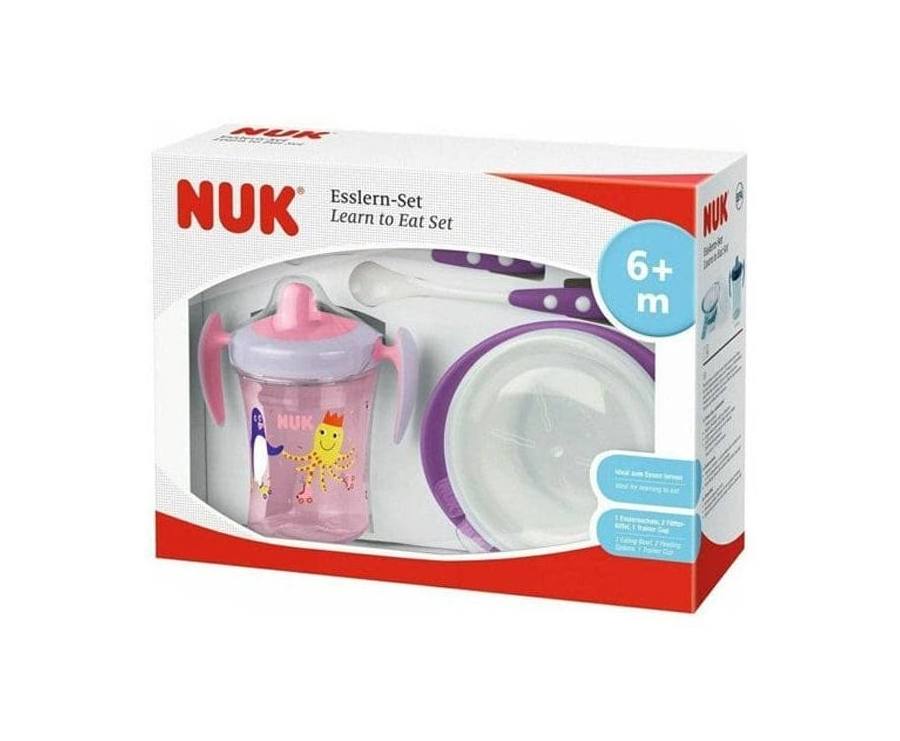 Nuk Learn to eat set / spisesæt Purple