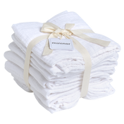 Økologisk Stofble Forvasket Hvide 8-pak