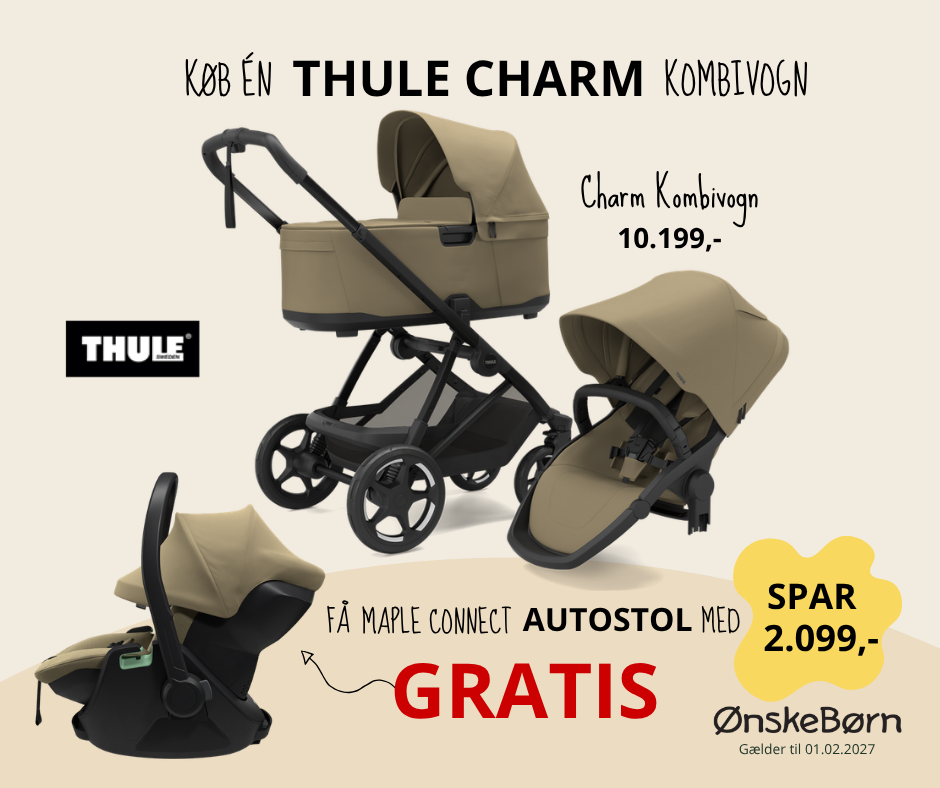 Thule Charm 2 in 1 - Falmet khaki + Maple Connect Autostol