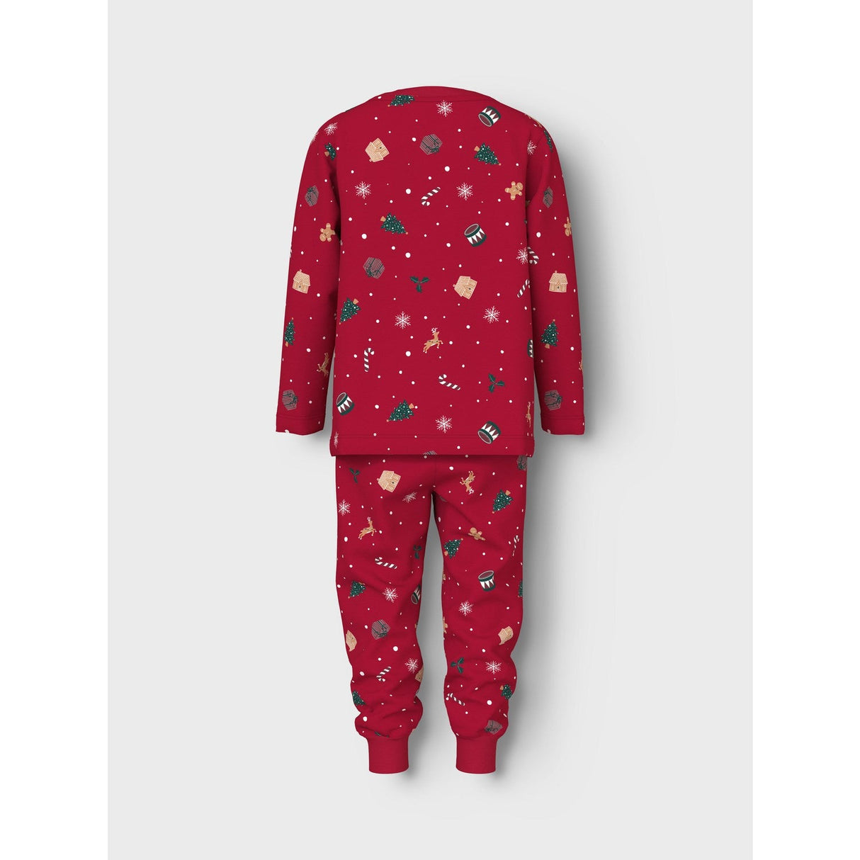 Name It Jester Red Xmas AOP Red Nmnvismas Ls Nightset
