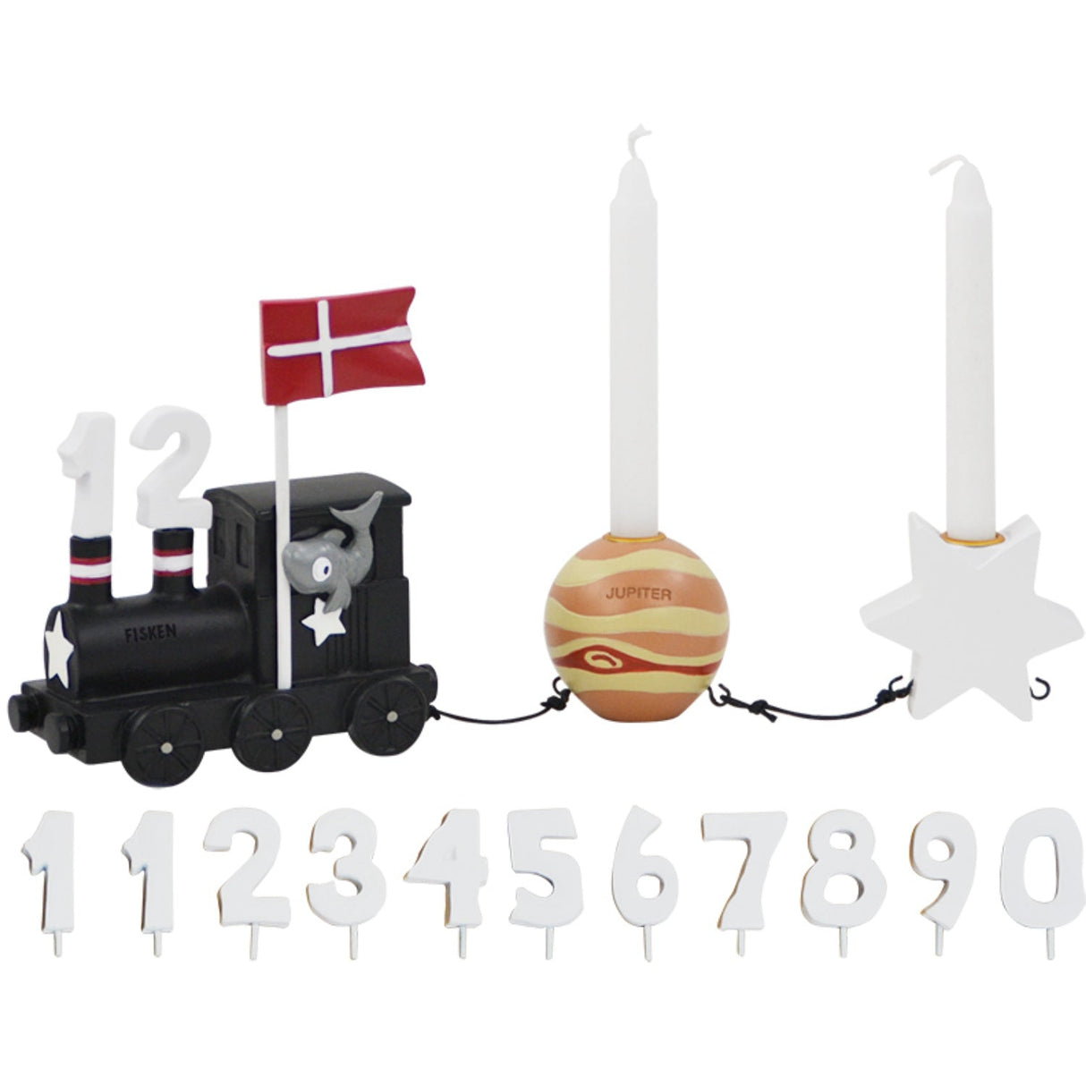 Kids by Friis Fisken Fødselsdagstog M. Planet Og Stjerne