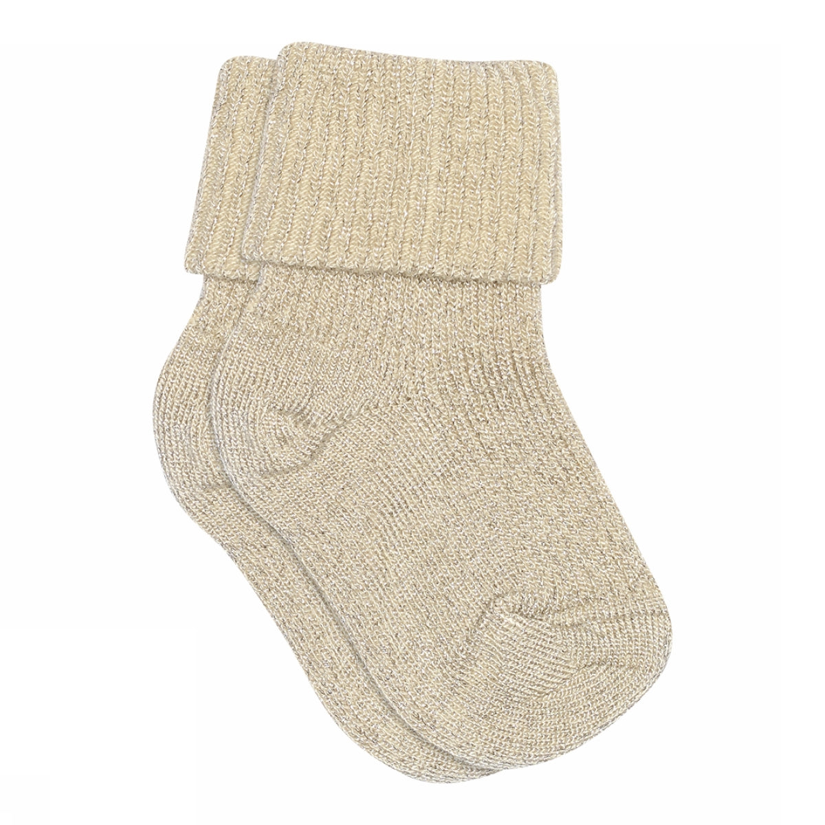 Ida glitter socks - Ecru
