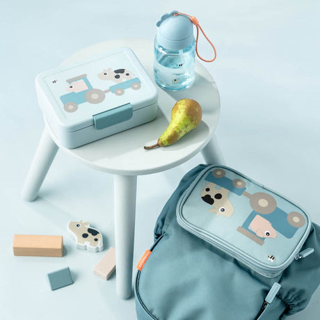 DonebyDeer Blue Madkasse Med Opdeler Tiny Farm