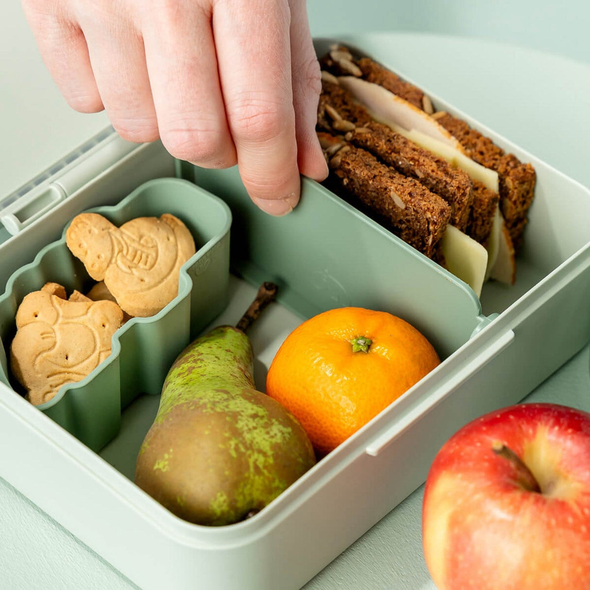 DonebyDeer Green Madkasse Med Opdeler Playground