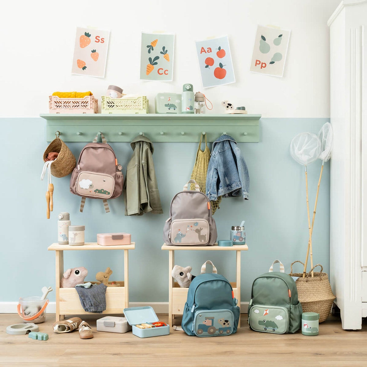 DonebyDeer Green Madkasse Med Opdeler Playground