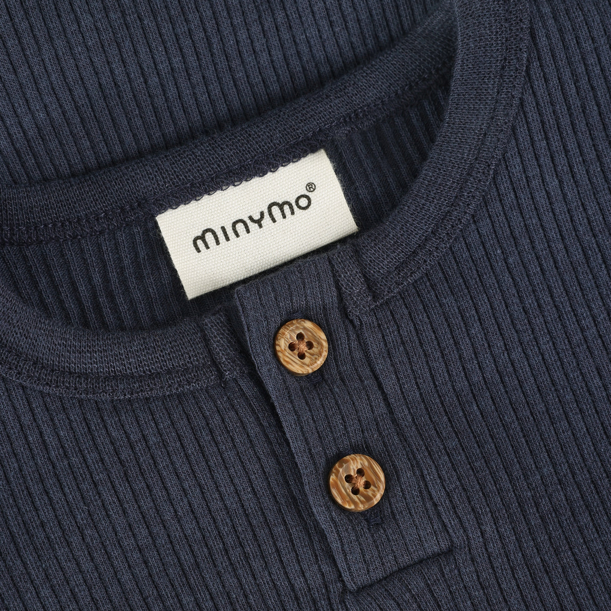 Minymo - Mørkeblå ribbody 114205