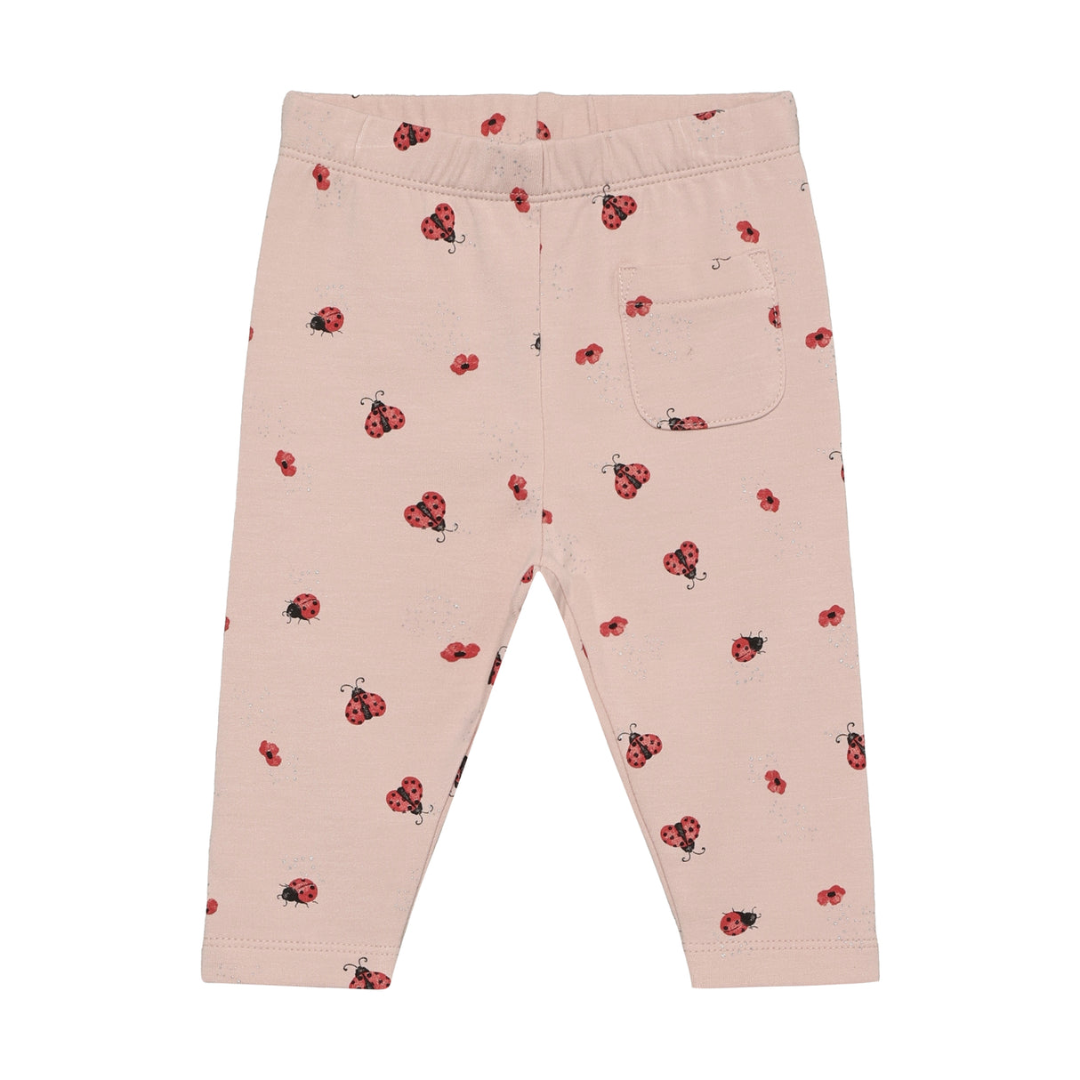 Minymo Lyserøde leggings med mariehøns 114233