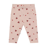 Minymo Lyserøde leggings med mariehøns 114233
