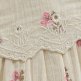 Minymo - Cremefarvet kjole med blomster 114274