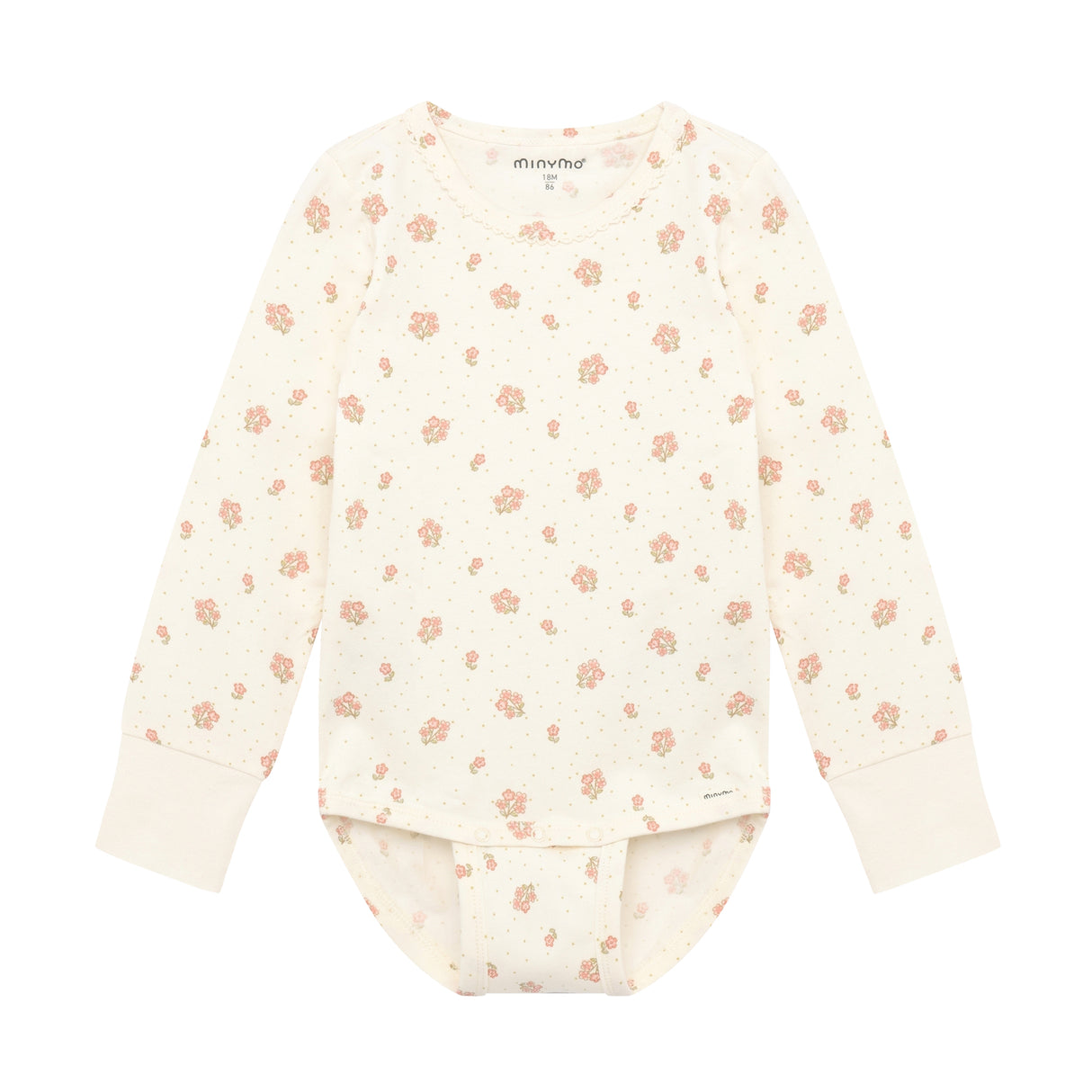 Minymo - Hvide Body med blomster 114303