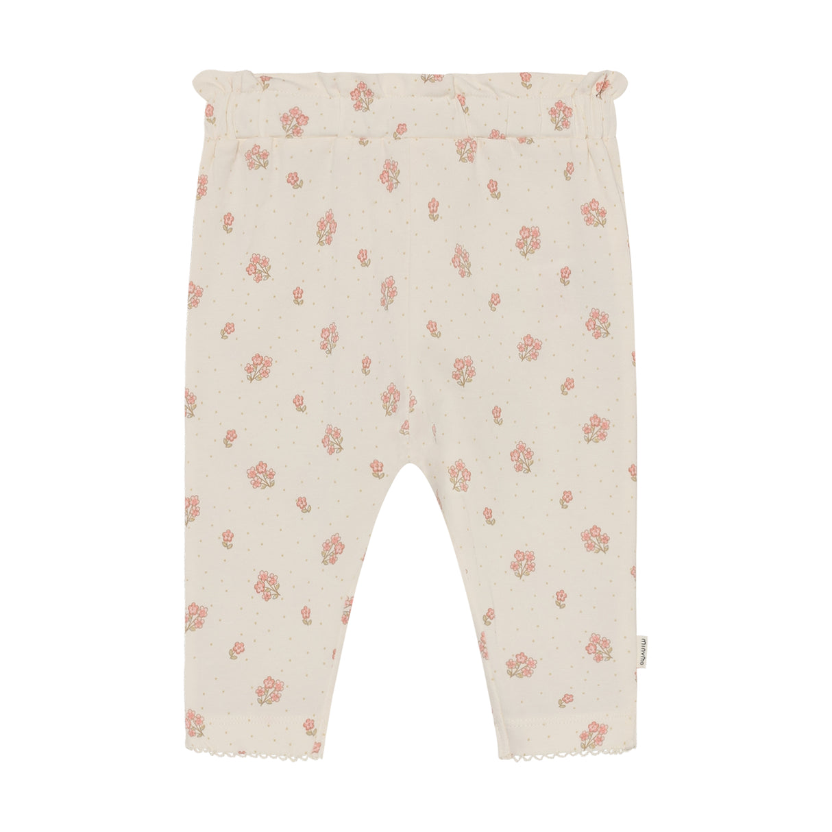 Minymo - Hvide bukser med blomster 114328