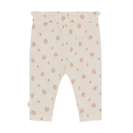 Minymo - Hvide bukser med blomster 114328