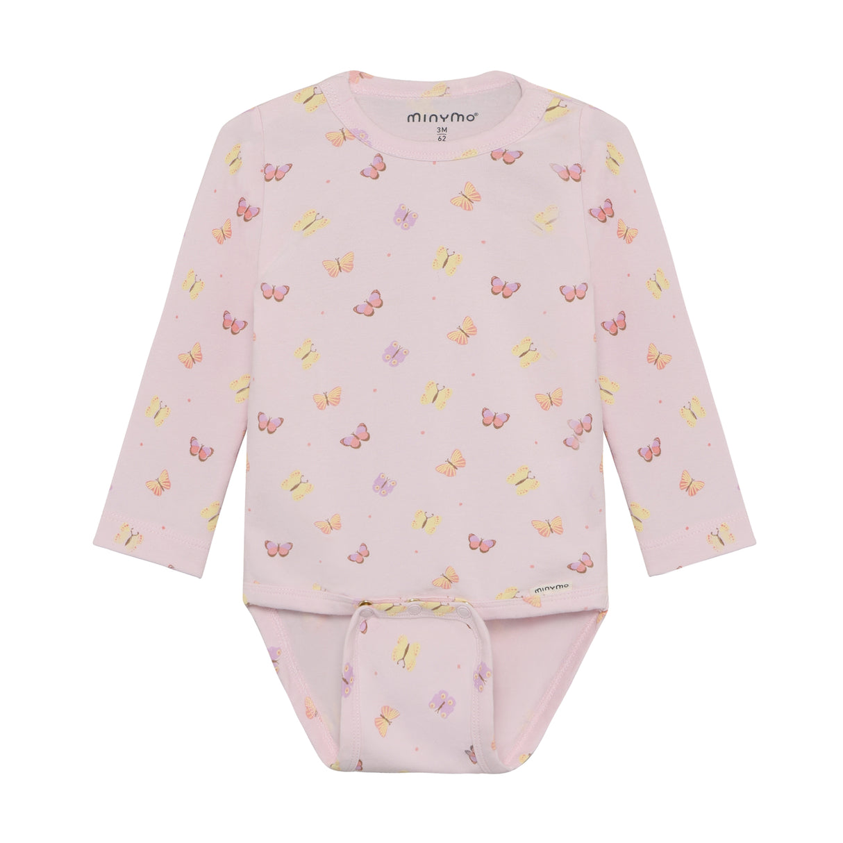 Minymo - Lyserød body med sommerfugle 114342