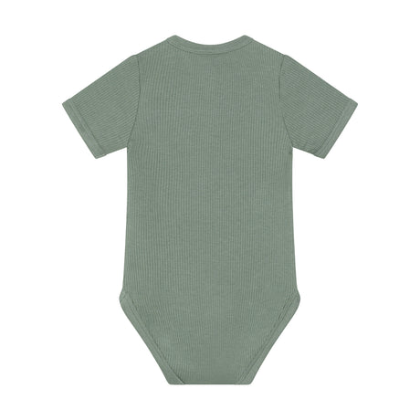 Minymo - grøn kort ærmet rib body 114345