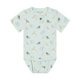 Minymo - blå body med zoo dyr 114347