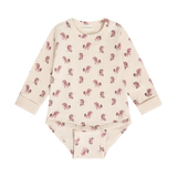 Body LS AOP Sweat - Pink Tint
