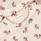 Body LS AOP Sweat - Pink Tint