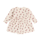 Body Dress LS AOP Sweat - Pink Tint