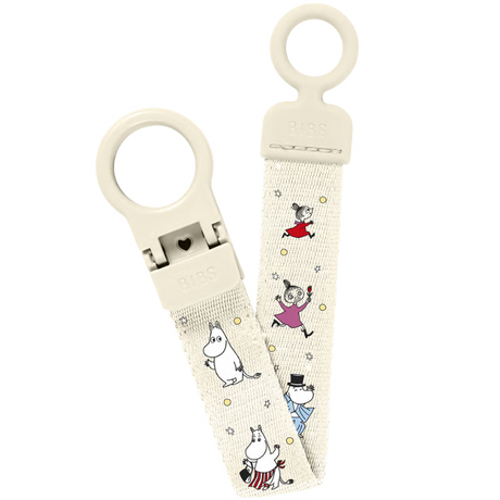 BIBS x Moomins Pacifier Clip Loop Ivory