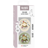 Bibs x Moomin Pacifier Colour 2 pack Friends Latex Size 1 Ivory mix