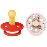 Bibs x Moomin Pacifier Colour 2 pack Dancing Latex Size 2 Candy Apple mix