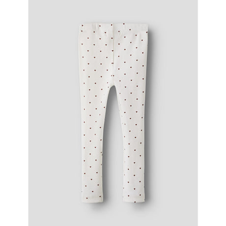 Lil'Atelier Coconut Milk Heart Nmfgago Slim Leggings Lil Noos
