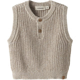 Lil'Atelier Oxford Tan Melange Nbmrokko Strik Vest Lil