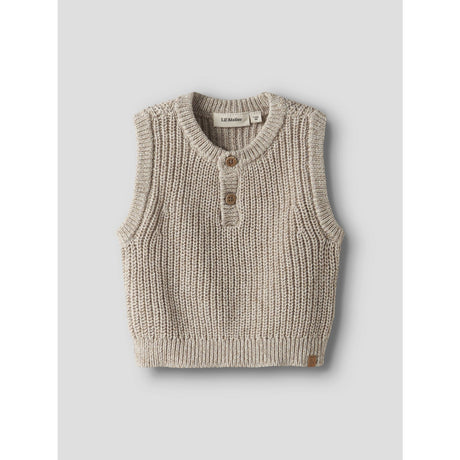 Lil'Atelier Oxford Tan Melange Nbmrokko Strik Vest Lil