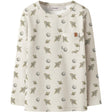 Lil'Atelier Turtledove Space Nmmlayo Geo Ls Slim Top Lil