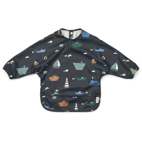 LIEWOOD Sailing / Classic Navy Merle Printed Forklæde