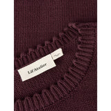 Lil'Atelier Catawba Grape Nmflola Ss Strik Top Lil