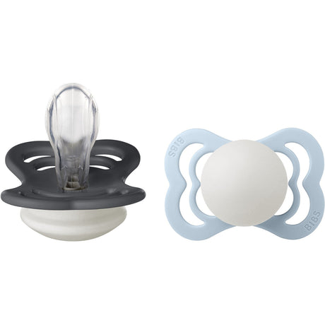 Bibs Iron Glow/Baby Blue Glow Sut Supreme 2-Pak Silikone