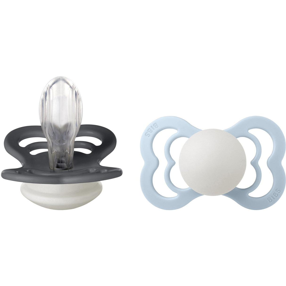 Bibs Iron Glow/Baby Blue Glow Sut Supreme 2-Pak Silikone